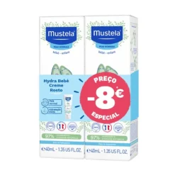Mustela Bebé Hydra Creme Rosto 2x40ml Preço Especial