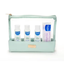 Mustela Bolsa Indispensáveis Menta | Kit com 4 Essenciais de Higiene para Bebé