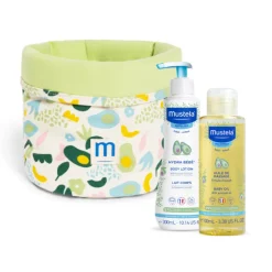Mustela Cesto + Hydra Leite 300ml + Óleo de Massagem 100ml