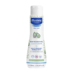 Mustela Espuma Banho Multisensorial 200ml | Água Azul p/ Bebé | Desperta Sentidos