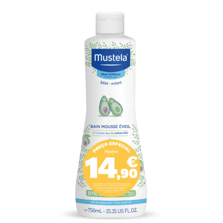Mustela Espuma de Banho Multissensorial 750ml | Banho Azul Divertido por 14,90€ Preço Especial