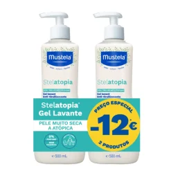 Mustela Pack Stelatopia Gel Lavante 2x500ml - Pele Atópica Bebé