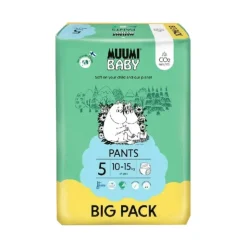 Muumi Baby Big Pack Fralda Cueca T5 10-15Kg 54 Uni.