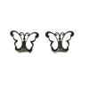 MyLovly Brincos Criança Borboleta Branca | Aço Hipoalergénico