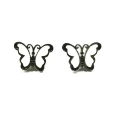 MyLovly Brincos Criança Borboleta Branca | Aço Hipoalergénico