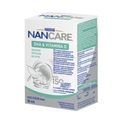 NANCARE DHA & Vitamina D Gotas 10ml | Para Crianças 3+ Anos | Desenvolvimento Cerebral e Ósseo