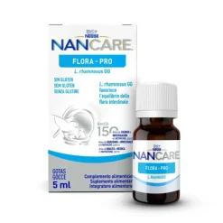 NANCARE FLORA-PRO Gotas 5ml | Probiótico LGG para Bebés | Diarreia e Antibióticos