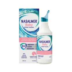 Nasalmer Baby Spray Nasal 135ml | Água do Mar Pura para Bebés +15 Dias
