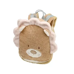 Nattou Mochila Infantil Leão em Tecido Teddy | Fofa, Leve e Lavável