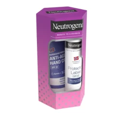 Neutrogena Pack Creme Mãos Anti-Envelhecimento + Stick Labial SPF20 | Proteção Diária