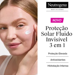 Neutrogena Ultra Sheer Protetor Solar Fluido Invisível Hidratante FPS50 50ml | Ideal para pele normal a seca e sensível