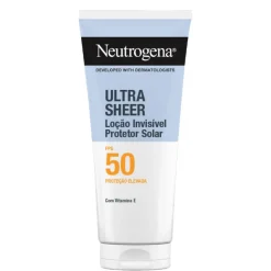 Neutrogena Ultra Sheer Protetor Solar Loção Invisível Corpo FPS50 200ml | Hidrata e Protege