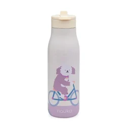 Noüka Garrafa Térmica Infantil Daisy Milo The Dog 475ml | Mantém bebidas frias até 24h