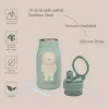Noüka Garrafa Térmica Infantil Lucie Kiko The Toucan 300ml | Com palhinha mantém bebidas frias até 24h