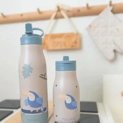 Noüka Garrafa Térmica Infantil Lucie Kiko The Toucan 300ml | Com palhinha mantém bebidas frias até 24h