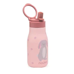 Noüka Garrafa Térmica Infantil Lucie Pip The Rabbit 300ml | Com palhinha mantém bebidas frias até 24h