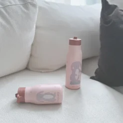 Noüka Garrafa Térmica Infantil Lucie Pip The Rabbit 300ml | Com palhinha mantém bebidas frias até 24h