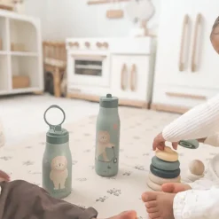 Noüka Garrafa Térmica Infantil Lucie Roary The Lion 300ml | Com palhinha mantém bebidas frias até 24h