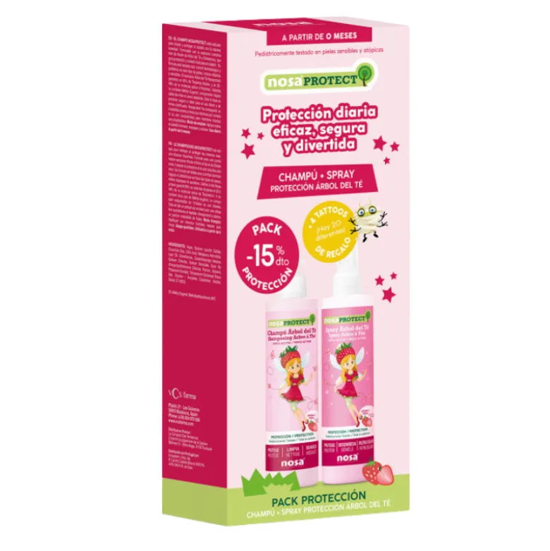 Nosa Protect Pack Morango Champô 250ml + Spray 250ml