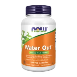 NOW Water Out 100 Cápsulas Vegetais | Equilíbrio Hídrico e Saúde Urinária