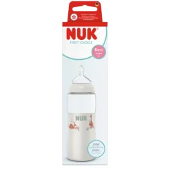 NUK Biberão First Choice Silicone Branco XL +6 Meses 360ml | Ideal para cereais e líquidos