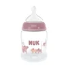 NUK Biberão First Choice Silicone Rosa S +0 Meses 150ml | Controlo Temperatura