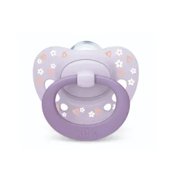 NUK Chupeta First Choice Dia e Noite Roxo 0-6M Uni. 2 | Brilham no escuro