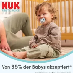 NUK Chupeta First Choice Dia e Noite Roxo 0-6M Uni. 2 | Brilham no escuro