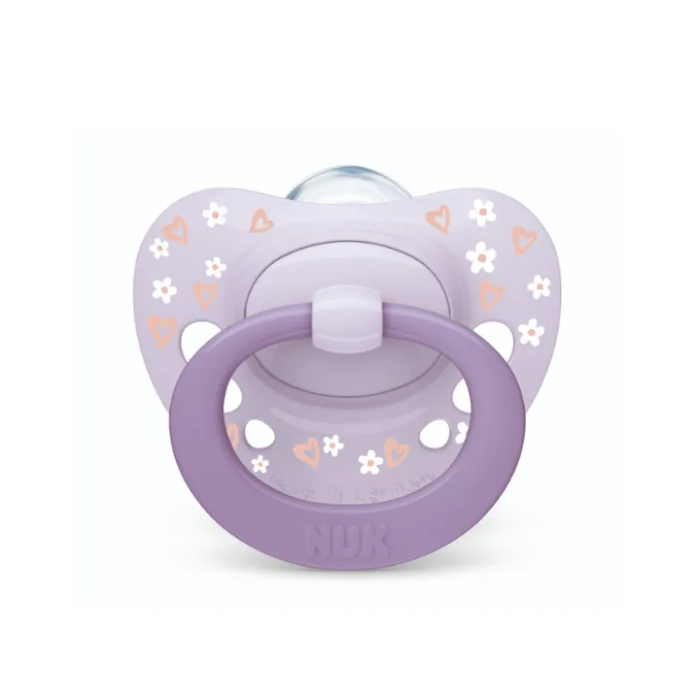 NUK Chupeta First Choice Dia e Noite Roxo 18-36M Uni. 2 | Brilham no escuro