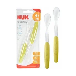 Nuk Colheres Silicone Soft +4M