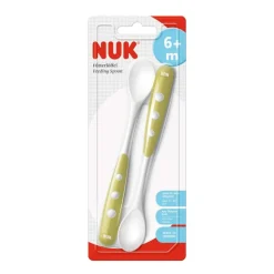 NUK Colher 2 Unidades +6 Meses | Ideal Primeiras Papas e Purés