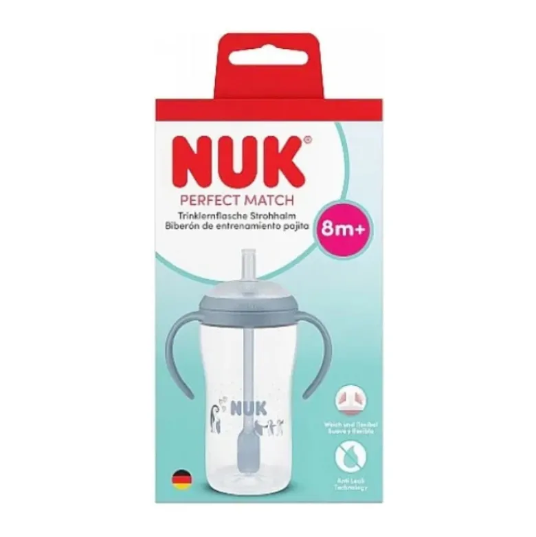 Nuk Copo Aprendizagem Perfect Match com Palhinha Azul 260ml +8 Meses