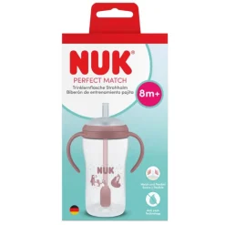 Nuk Copo Aprendizagem Perfect Match com Palhinha Rosa 260ml +8 Meses