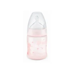 Nuk First Choice Biberão Silicone Rosa 0-6M 150ml