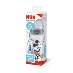 Nuk First Choice+ Mickey Biberão Silicone 6-18M 300ml