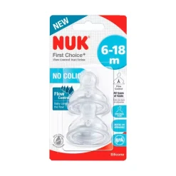 Nuk First Choice+ Tetinas Anti-Cólicas Silicone 6-18M