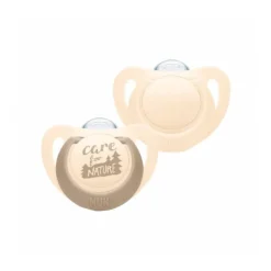 Nuk For Nature Chupetas Silicone Bege T3 18-36M