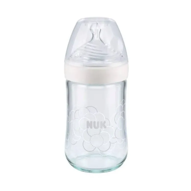 Nuk Nature Sense Biberão Vidro Tetina M 0-6M 240ml