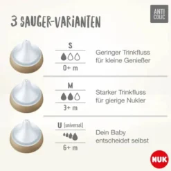 Nuk Perfect Match Biberão Silicone Balões +3M 260ml
