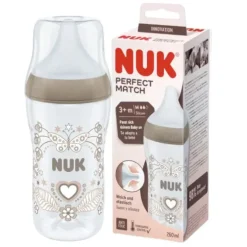 Nuk Perfect Match Biberão Silicone +3M 260ml