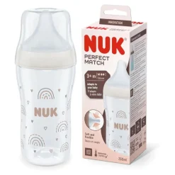 Nuk Perfect Match Biberão Silicone +3M 260ml