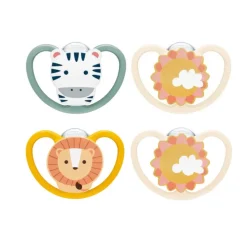 Nuk Space Chupetas Silicone Animais 18-36M