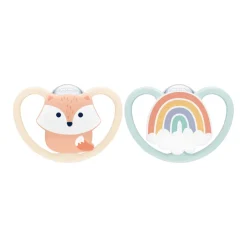 Nuk Space Chupetas Silicone 0-6M