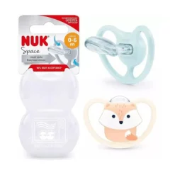 Nuk Space Chupetas Silicone 0-6M