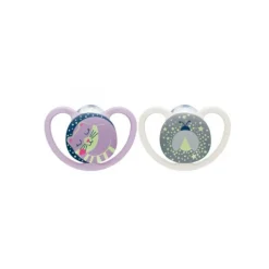 Nuk Space Night Chupetas Silicone 0-6M