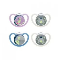 Nuk Space Night Chupetas Silicone 6-18M