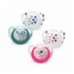 Nuk Star Day&Night Chupeta Silicone 6-18M