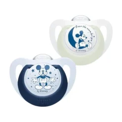 Nuk Star Day&Night Mickey Chupeta Silicone 6-18M