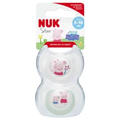 Nuk Star Peppa Pig Chupetas Silicone 6-18M