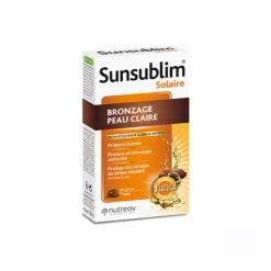 Nutreov Sunsublim Bronzeado Pele Clara Caps X28